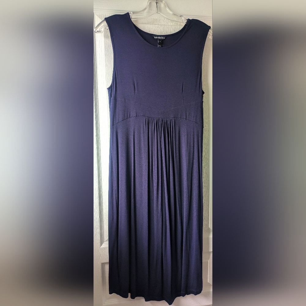 Purple jersey maternity dress